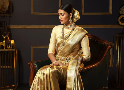 Experience the luxurious beauty of authentic kanchipuram silk sarees from the birthplace