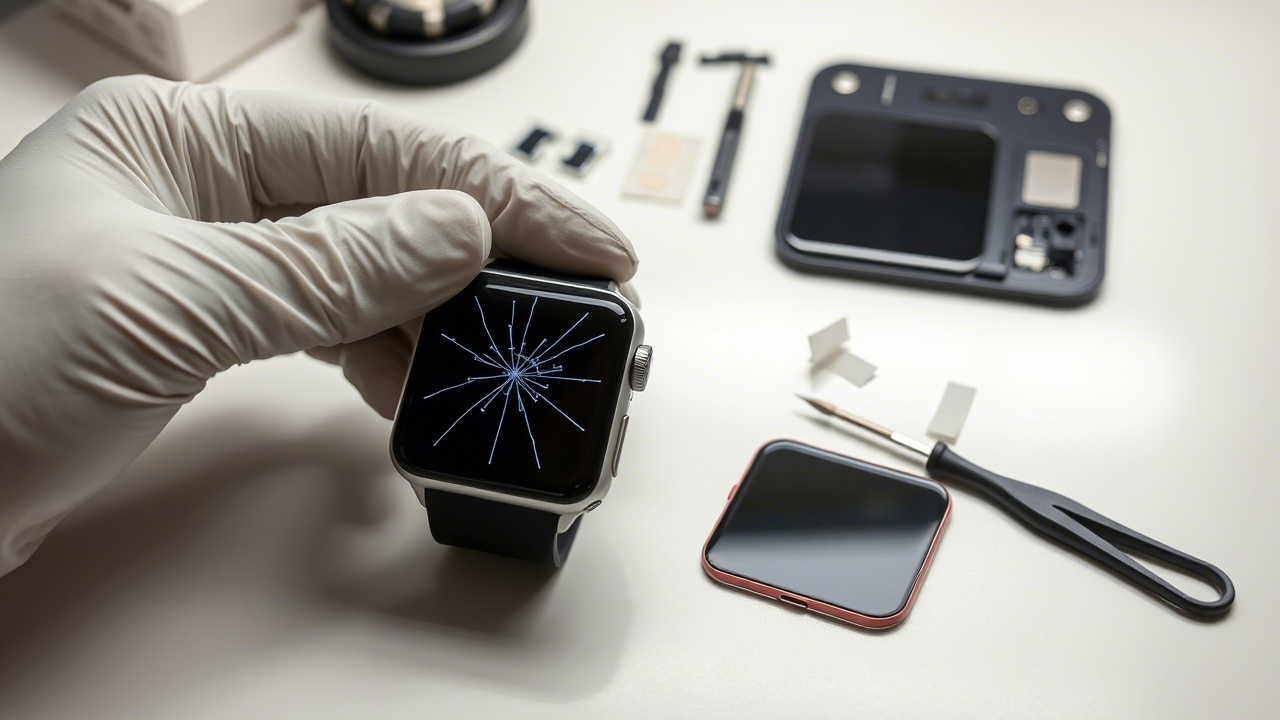 Guide til udskiftning af Apple Watch-skærm