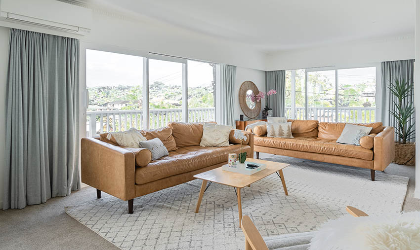 Color Curtains for Brown Furniture
